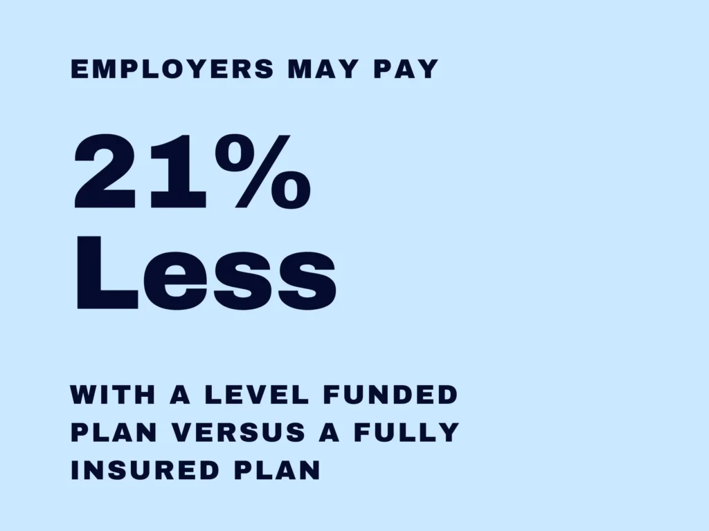 Employers May pay 21 Less than a Fully Funded Plan with Self Insurance