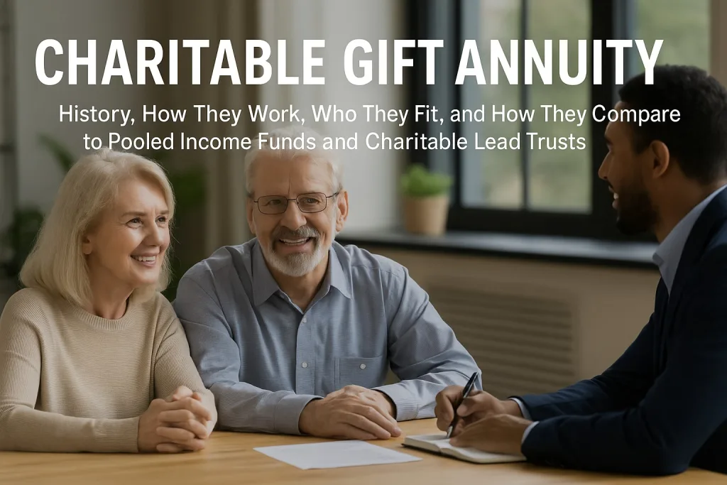 Charitable Gift Annuity How they Work and Who They Fit title