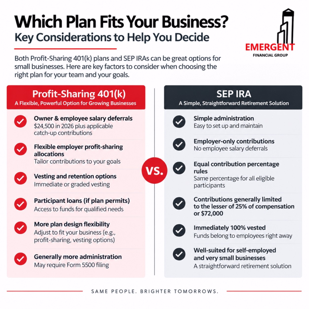 Profit-Sharing 401(k) vs. SEP IRA: Which Is Right for Your Small Business? 7 Profit Sharing 401k vs SEP IRA Which Is Right for Your Small Business no title image2