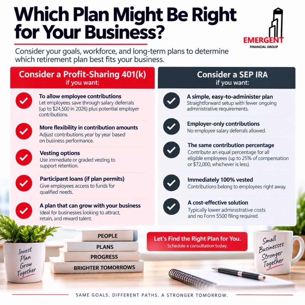 Profit-Sharing 401(k) vs. SEP IRA: Which Is Right for Your Small Business? 6 Profit Sharing 401k vs SEP IRA Which Is Right for Your Small Business no title image6